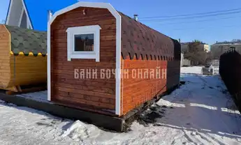 Баня подкова 6 метров № 345 фото 1 Баня подкова 6 метров № 345 фото 1