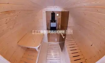 БАНЯ БОЧКА  ЛЮКС  С КОЗЫРЬКОМ №305 фото 2