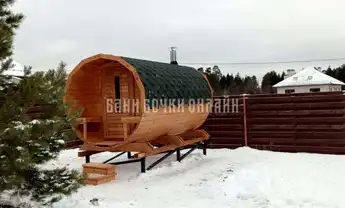 БАНЯ БОЧКА "ЛЮКС С КРЫЛЬЦОМ" № 342 фото 1