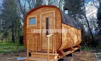 БАНЯ КВАДРО БОЧКА "ЛЮКС ВХОД С ТОРЦА" #283 фото 1